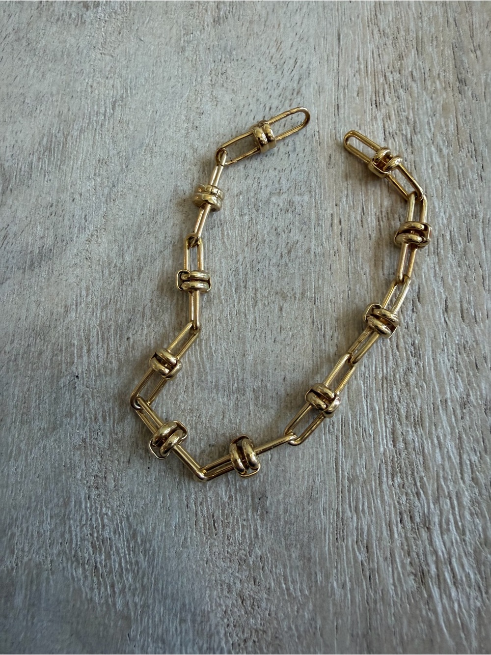 Mejuri base chain convertible bracelet, gold